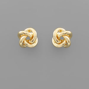 Classic Gold Knot Earrings - RubyVanilla