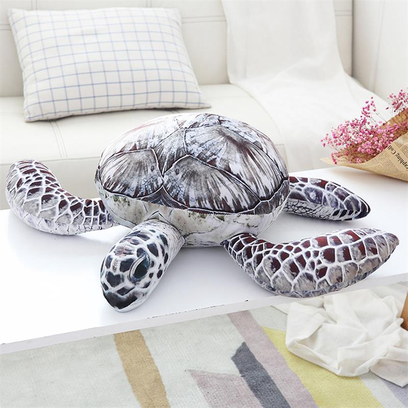 Grey and Brown Sea Turtle Stuffed Animal, Available in five sizes - RubyVanilla