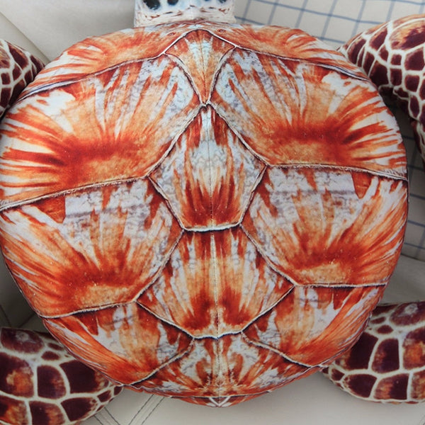 Orange and Brown Sea Turtle Stuffed Animal, available in five sizes - RubyVanilla