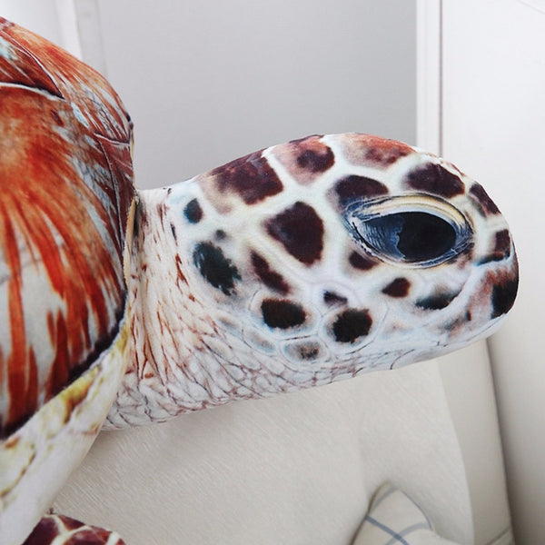 Orange and Brown Sea Turtle Stuffed Animal, available in five sizes - RubyVanilla