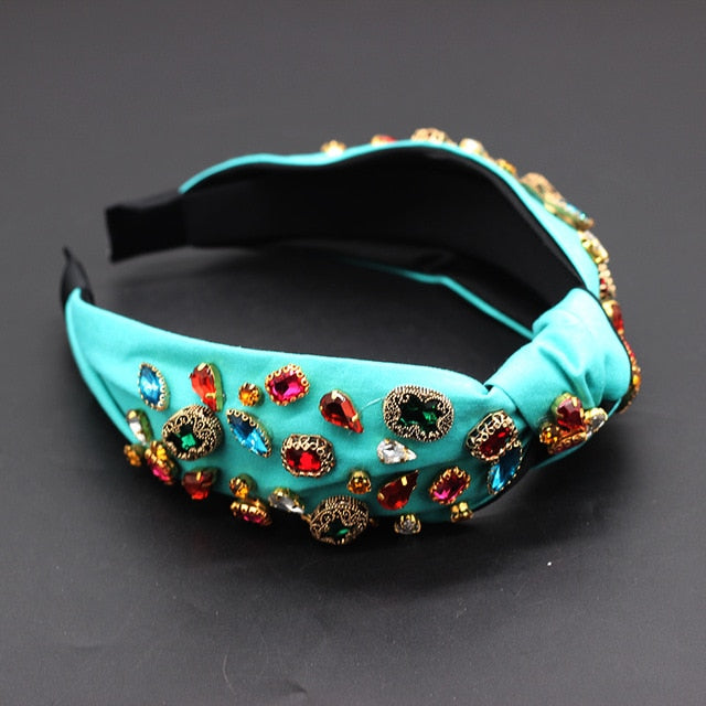 Jeweled Crystal Rhinestone Headband - RubyVanilla